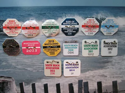 Mantoloking  - South  Beach  N. J. Seasonal  Beach  Badges/tags • $99.93