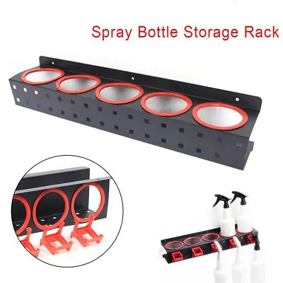 Spray Bottle Holder Aerosol Can Storage Rack Wall Mounted Van Garage • $32