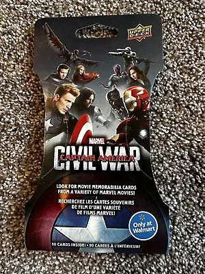 2016 Marvel Captain America Civil War Upper Deck  Walmart Pack Memorabilia • £4.81