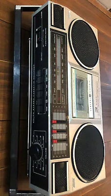 VINTAGE GENERAL ELECTRIC BOOM BOX Ghetto Blaster 3-5455B AM/FM CASSETTE • $109.99