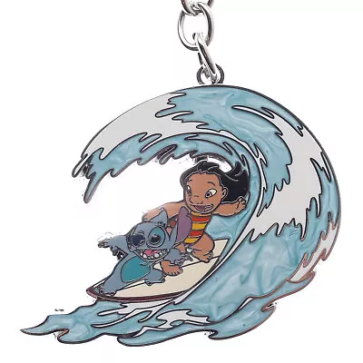 Loungefly Disney Lilo And Stitch Surfing Enamel Keychain • $9.99