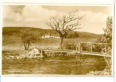 Unposted Real Photographic Postcard Ullapool Morefield Hotel Valentine's • £1.85