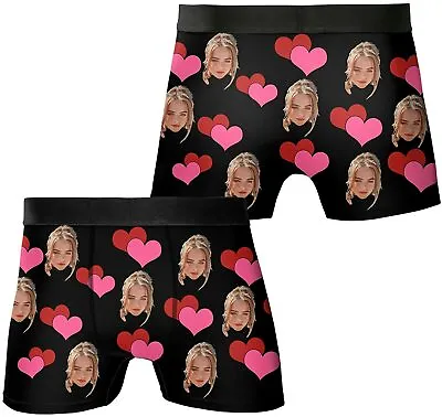 Custom Photo Boxers Briefs Personalize Face Custom  Underwear Gift Valentine • $26.99