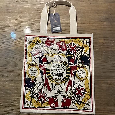 Jack Wills Rowanfield Tote Bag RRP £39 Coated Cotton British Union Flag BNWT Uni • £9.50