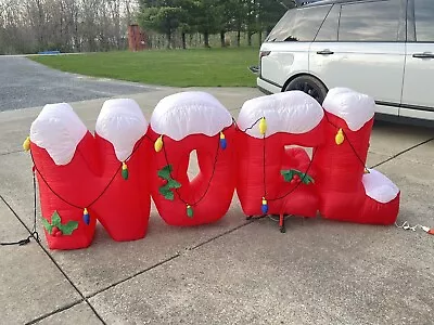 8ft Gemmy Airblown Inflatable Christmas NOEL • $69.99