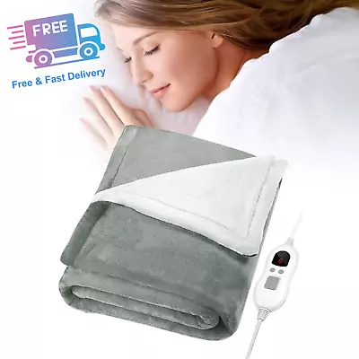 £38.99 • Buy Luxury  Electric Heated Over Blanket Throw- Digital Controller- Machine Washable