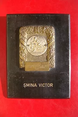 RARE ROMANIA RPR 1953 Motorcycle Racing RECORD 1ST PRIZE AWARD MEDAL SMINA V. • $300