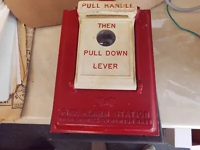 Vintage Gamewell Co Newton Mass Fire Alarm Station -  Vitaguard Non-Code Station • $55