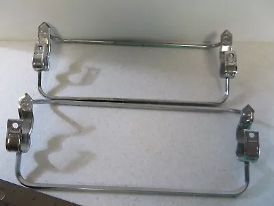 Vintage Autoyre Chrome 18” Double Bar Towel Holder Rack 2 • $29.99