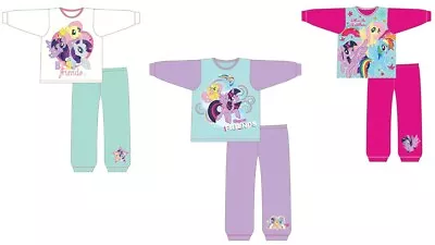 Girls Kids My Little Pony Pyjamas PJs Nightwear 12 Months To 5 Years Pink White • £6.99