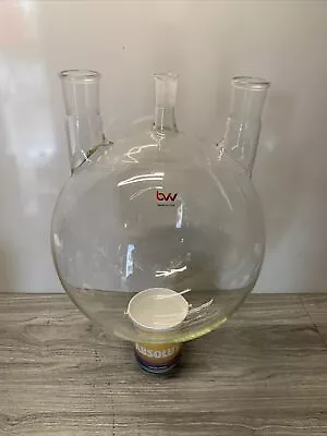 $299 • Buy BVV 3 Neck Heavy Wall Round Bottom Flask - USA Made Size 10000ml