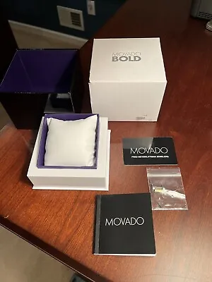 Movado Bold Watch Presentation Gift Box W/ Card Instructions And Band Link • $14.99