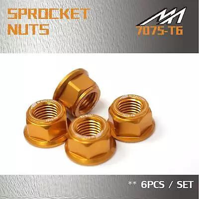 Gold CNC Rear Sprocket Nuts  For Kawasaki Z900RS 18-20 19 • $38.58