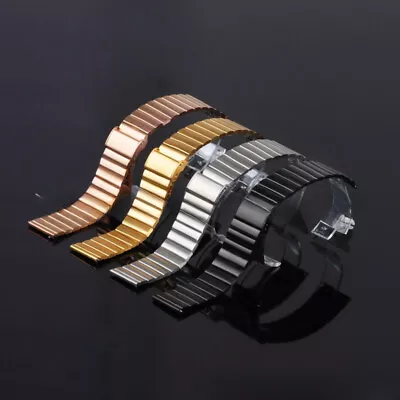 Premium Stainless Steel Watch Band Straps Mens Metal Business Bracelet 20/22mm • £10.88