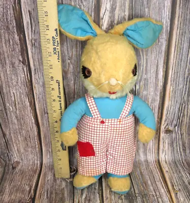 VINTAGE GUND CREATION BUNNY PLUSH Doll WITH CLOTHES Rare • $50.96