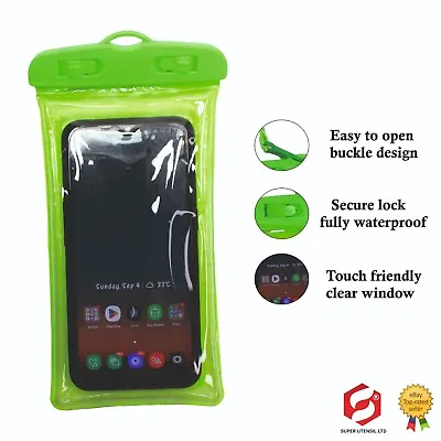 Waterproof Underwater Case Cover Bag Dry Pouch For Mobile Phone IPhone Samsung • £2.99