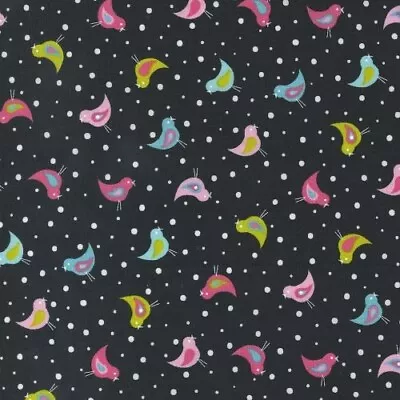 Sweet And Plenty By Me & My Sister For Moda - Black Licorice Birdies  #22451-12 • $12.75