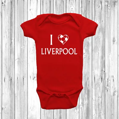 £6.49 • Buy I Love Liverpool Baby Grow Vest Bodysuit Short Long Sleeve Gift Present Football