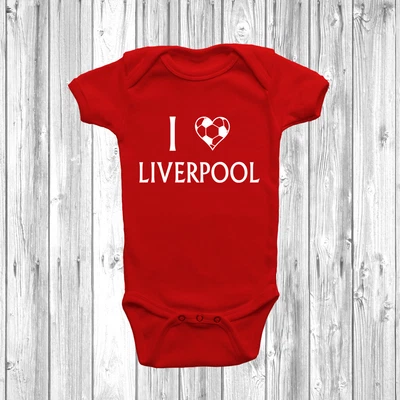 £6.49 • Buy I Love Liverpool Baby Grow Vest Bodysuit Short Long Sleeve Gift Present Football