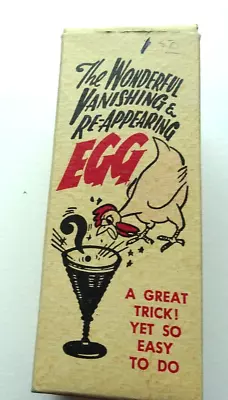 VINTAGE Adams' Egg Vase W/ Original Box & Instructions MAGIC Trick • $19.99