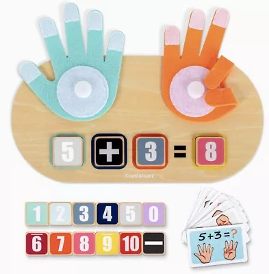 Kids Math Game-Homeschool Supplies/Learning Toys-Number Blocks-Montessori Toys • $26.85