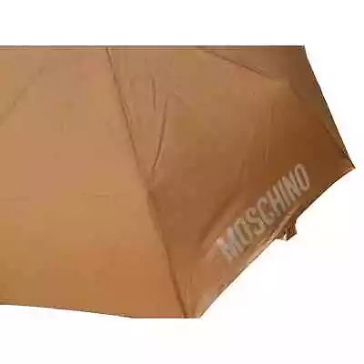 Moschino Brown Logo Umbrella With 99% UV Protection New • $72.99