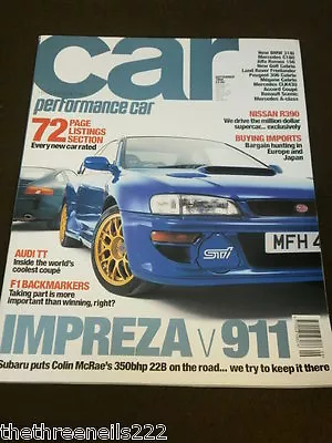 $8.67 • Buy CAR MAGAZINE - IMPREZA V 911 - SEPT 1998