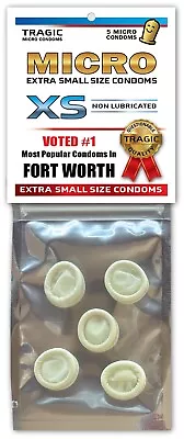 Fort Worth SMALL MINI CONDOMS - Gag Joke Xmas Stocking Stuffer Bachelor Party • $3.99