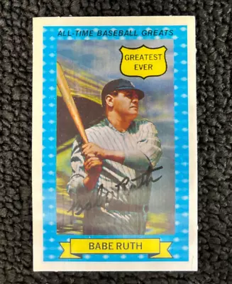1972 Kellog's 3-D All Time Baseball Greats Babe Ruth Greatest Ever Xograph • $15
