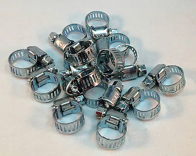 15 Pcs Stainless Steel Drive Hose Clamps  Worm Clips 3/8 -1/2 (8-12 Mm) • $6.89