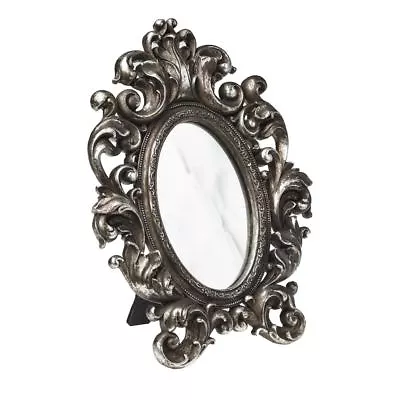 £18.99 • Buy Alchemy Gothic Victorian Ornate Antique Silver Wall Free Standing Mirror Frame