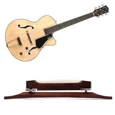 Rosewood Bridge With Bone Saddle For Archtop Jazz Guitar Mandolin Parts Luthier • $16.97