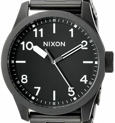 $37.99 • Buy NON-WORKING Nixon Men's 'Safari' Quartz Watch A974-756 Gunmetal Bracelet
