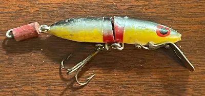 Vintage Jointed Bud Stewart Minnow Antique FIshing Lure JJ14 • $20