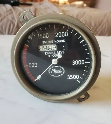 Vtg Mack Truck Military Transport Stewart Warner 3500 RPM Tachometer NOS • $150