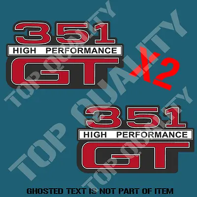 Vintage Gt  351 Decal Sticker Retro Suit Ford Hot Rod Rat Rod Stickers • $6.50