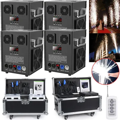 700W Cold Spark Firework Machine DMX Stage Effect DJ Party Wedding W/Flight Case • £199.99