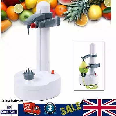 Electric Fruit Peeler Vegetable Peeling Machine 2 Blades Built-in UK Adapter • £17