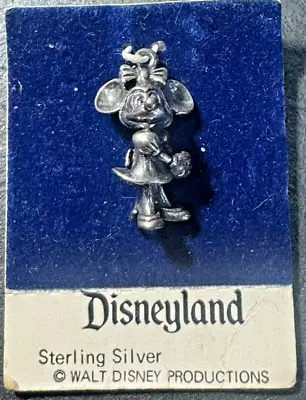 Disneyland Minnie Mouse Sterling Silver Charm .925 • $3.25