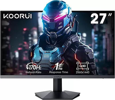 KOORUI GN07 27  Gaming Monitor - 170Hz QHD (2560x1440p) 1ms IPS HDR • £169.99