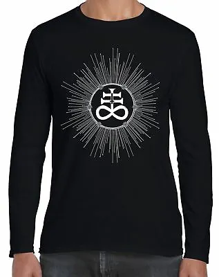 £15.95 • Buy Satanic Cross Inverted Leviathan Long Sleeve T-Shirt - Satanism Satan