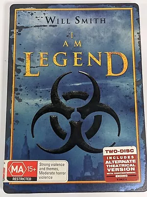 I Am Legend - 2 DVD - Metal Case (Region 4) Free🇦🇺Postage • $8.99