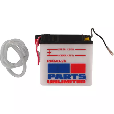 Parts Unlimited 6V Conventional Battery #6N4B-2A (R6N4B-2A) • $23.20