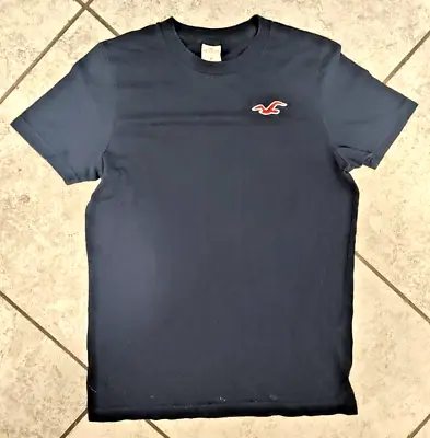 Hollister California Adult Black T- Shirt Size Medium Embroidered Logo • $10.54