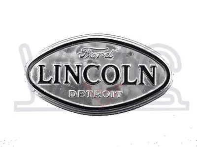 Vintage Lincoln Ford Radiator Grill Bonnet Hood Badge Emblem Brass Chrome • $68.73