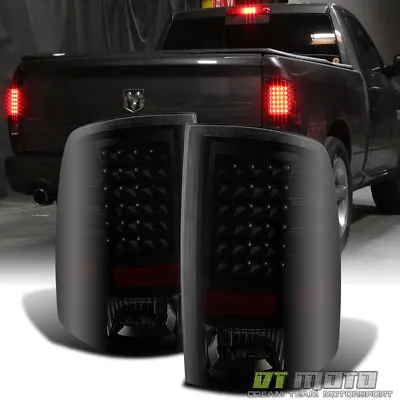 Black Smoke 2009-2018 Dodge Ram 1500 2010-2018 2500/3500 LED Tail Lights Lamps • $118.99