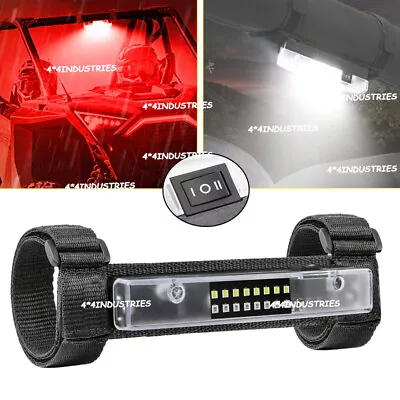 For Can-am Polaris Ranger XP Universal Roll Bar Mount LED Dome Light White & Red • $17.98