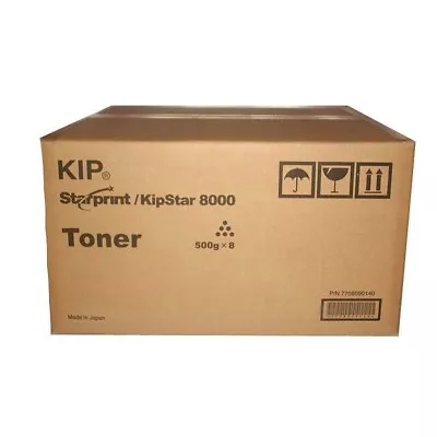 Genuine Kip 8000 Toner Black 7708090140   KipStar StarPrint CASE OF 8 • $350