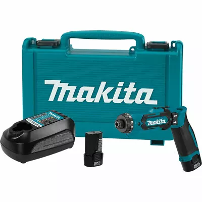 Makita DF012DSE 7.2V Lithium-Ion 1/4  Hex Driver-Drill With Auto-Stop Clutch • $179.99