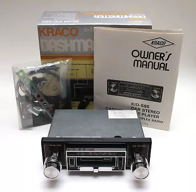 New In Box Kraco Dashmaster KID-585 AM/FM Radio Cassette Tape Car Stereo Vintage • $299.99